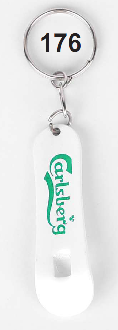 POWDER COATED BOTTLE OPENER & KEYCHAIN